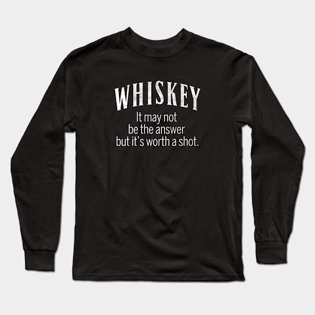 Whiskey Arched Long Sleeve T-Shirt by KevShults